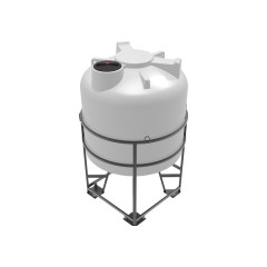 Емкость ЦКТ 5000 литров под плотность до 1,5 г/см³ белая в обрешетке New (разборной) с лестницей