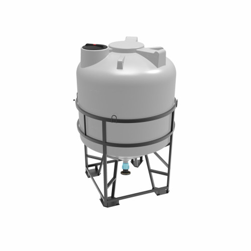 Емкость ЦКТ 5000 литров с патрубком 110мм белая в обрешетке New (разборной) с лестницей