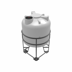 Емкость ЦКТ 5000 литров с патрубком 90мм под плотность до 1,2 г/см³ белая в обрешетке New (разборной) с лестницей