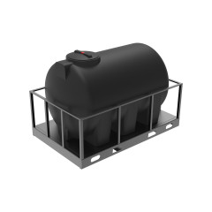 Емкость H 2000 литров синяя в обрешетке