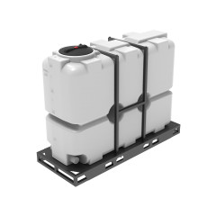 Емкость ST 2000 литров с патрубками 100мм в обрешетке