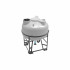 Емкость ЦКТ 3000 литров с патрубком 110мм с фланцем белая в обрешетке с лестницей