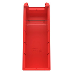 Полочный контейнер SK-3109 300х117х90 мм красный с 1 поперечной перегородкой