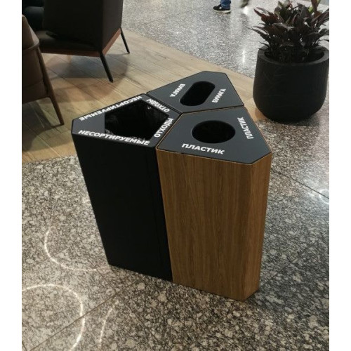 Урна Кайт, кольцо под пакет, 40 л (одна секция)