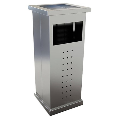 Урна-пепельница Опус, 350х350х830 мм, с емкостью 30 л