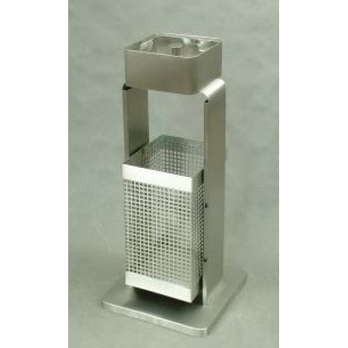 Урна-пепельница Портик, 400х400х880 мм, шлифованная, 30 л