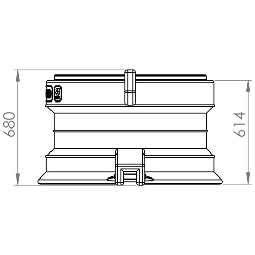 Горловина Мега KSC-GM-600, 600 мм