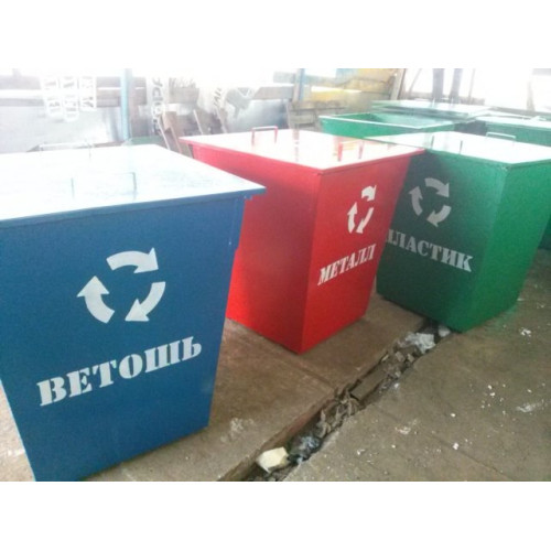 Контейнер для мусора металлический 0,65 м³